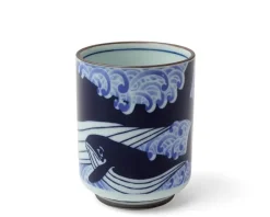 Cups/Mugs^MIYA Company Teacup Blue Whale Waves