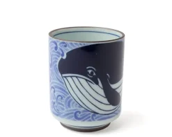 Cups/Mugs^MIYA Company Teacup Blue Whale Waves