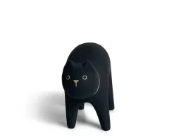 Cats^MIYA Company T-Lab Wooden Animal - Cat Black