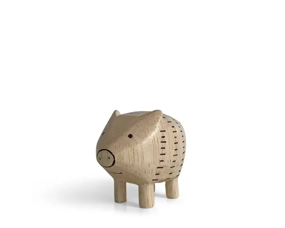 Pigs^MIYA Company T-Lab Wooden Animal Zodiac Pig