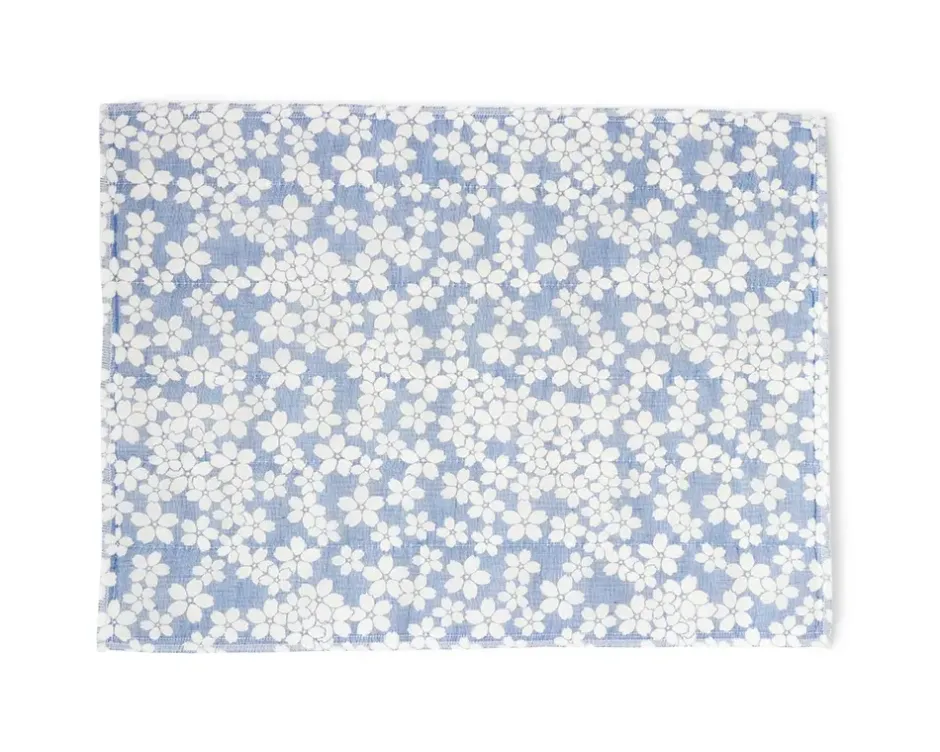 Textile^MIYA Company Towel Fuukin Sakura Blue