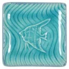 Fish^MIYA Company Turquoise Blue Fish 4.5" Sq. Plate