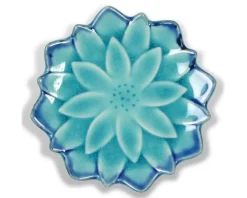 Small Plates^MIYA Company Turquoise Blue Mum 4.75