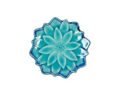 Small Plates^MIYA Company Turquoise Blue Mum 4.75