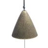 Wind Chimes^MIYA Company Wind Chime Cone Gold Ribbed 2"