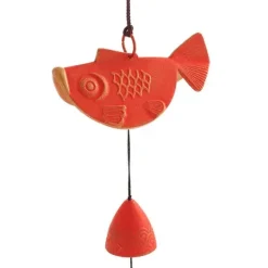 Fish^MIYA Company Wind Chime Goldfish Red/Gold 2-3/4"